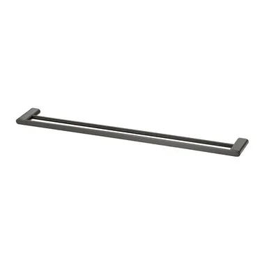 Madrid Towel Rail Double 800mm | Made From Stainless Steel/Zinc/Brass In Gunmetal By Oliveri