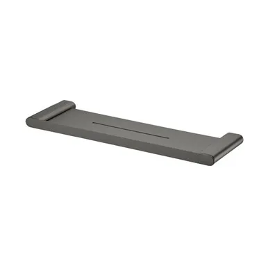 Madrid Metal Shower Shelf | Made From Stainless Steel/Zinc/Brass In Gunmetal By Oliveri