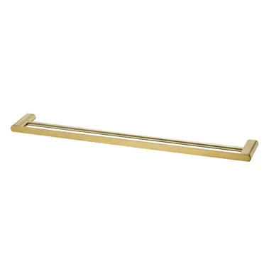 Madrid Towel Rail Double 800mm Classic | Made From Stainless Steel/Zinc/Brass In Gold By Oliveri
