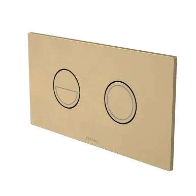 Invisi Series Ii® Plate & Button Round Dual Flush | Made From Metal/Brushed Brass By Caroma
