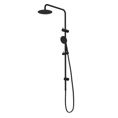 Urbane II Rail Shower With 200mm Overhead | Made From Gunmetal In Matte Black By Caroma