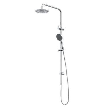 Urbane II Rail Shower With 200mm Overhead Chrome | Made From Gunmetal In Chrome Finish By Caroma