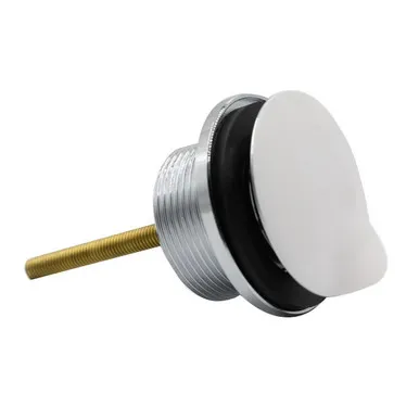 Plug & Waste With White Plug 32-40mm Anti-Vandal Chrome In Chrome Finish/White By Caroma