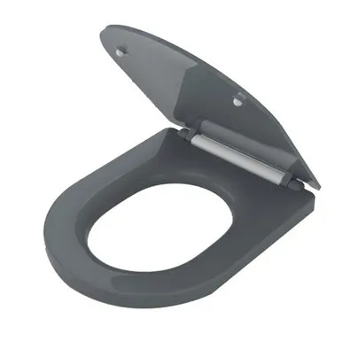 Opal II Toilet Seat Soft Close Blind Fix Anthracite In Grey By Caroma
