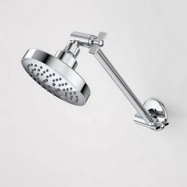 Luna Adjustable Shower Rose & Arm 120mm 3Star | Made From Metal In Chrome Finish By Caroma