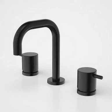 Luna Lever Basin Set 5Star | Made From Metal In Black By Caroma