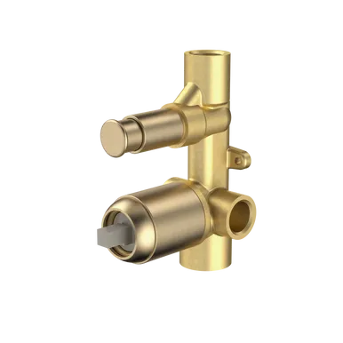 Luna Bath/Shower Mixer With Diverter Body Kit Brushed | Made From Brass/Brushed Brass By Caroma