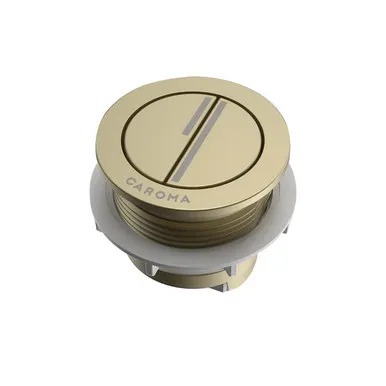 Smart Flow Round Bezel/Button | Made From Brushed Brass By Caroma