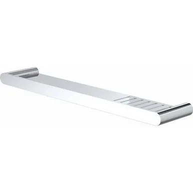 Urbane II Thin Edge Metal Shelf | Made From Brass/Metal In Chrome Finish By Caroma