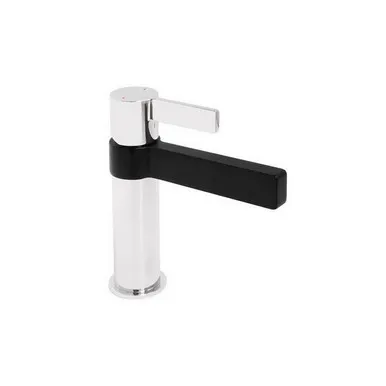 Martini Basin Mixer & Matte Black Spout | Made From Brass In Chrome Finish/Black By ADP
