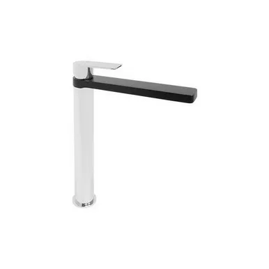 Cosmopolitan Extended Basin Mixer & Matte Black Spout | Made From Brass In Chrome Finish/Black By ADP