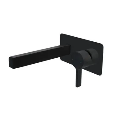 Martini Wall Basin Set | Made From Brass In Matte Black By ADP