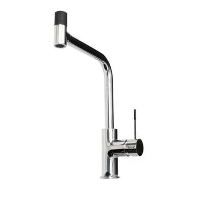 Indi 2 In 1 Square Sink Mixer Matte Black | Made From Brass In Chrome Finish/Black By ADP