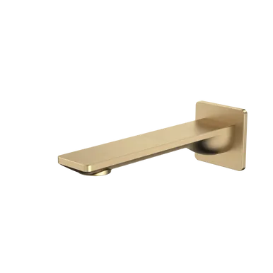 Urbane II Bath/Basin Outlet Square Cover Plate 180mm Brushed | Made From Brass/Brushed Brass By Caroma