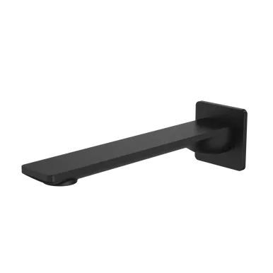 Urbane II Bath/Basin Outlet Square Cover Plate 220mm Matte | Made From Brass In Black By Caroma