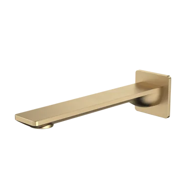 Urbane II Bath/Basin Outlet Square Cover Plate 220mm Brushed | Made From Brass/Brushed Brass By Caroma