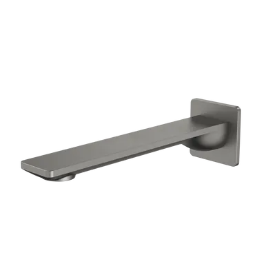 Urbane II Bath/Basin Outlet Square Cover Plate 220mm Gun Metal | Made From Brass In Gunmetal By Caroma