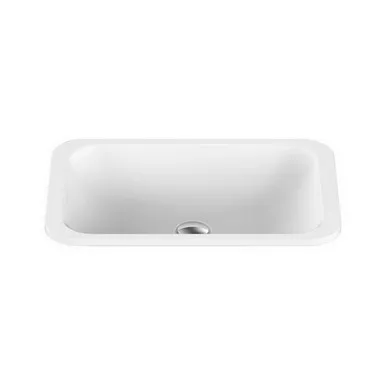Glory True Justice Inset Vanity Basin 545mm X 355mm X 125mm Matte | Made From Solid Surface In White By ADP