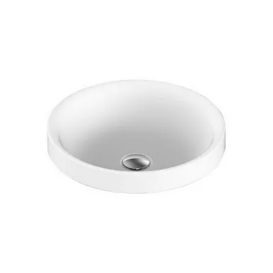 Respect True Justice Semi-Inset Basin 400mm X 400mm X 125mm Matte | Made From Solid Surface In White By ADP