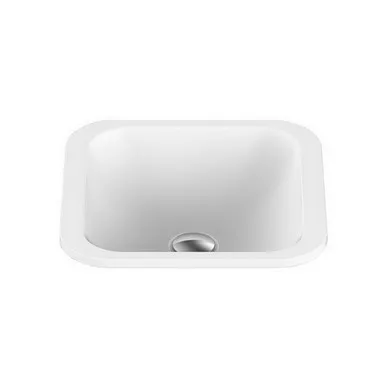 Honour Inset Vanity Basin 365mm X 365mm X 125mm Gloss | Made From Solid Surface In White/Gloss White By ADP