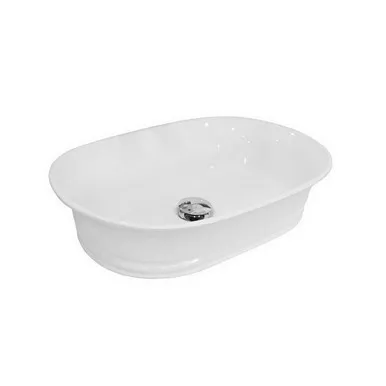 Titan Above Counter Basin 550mm X 385mm X 125mm Gloss | Made From Ceramic In White/Gloss White By ADP