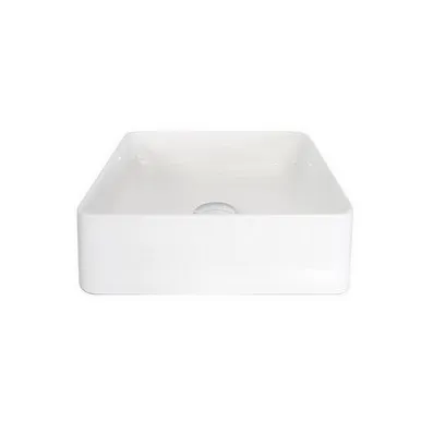 Malo Above Counter Basin 360mm X 360mm X 110mm Gloss | Made From Ceramic In White/Gloss White By ADP
