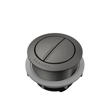 Urbane II Wall Faced Close Coupled Round Cistern Flush Button | Made From Gunmetal By Caroma