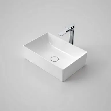 Urbane II Above Counter Basin 500mm X 330mm X 187mm 3 Tap Holes | Made From Ceramic In White By Caroma