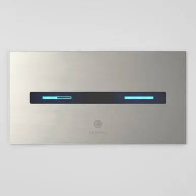 Smart Command Invisi Series II Panel Kit Button | Made From Glass In White By Caroma