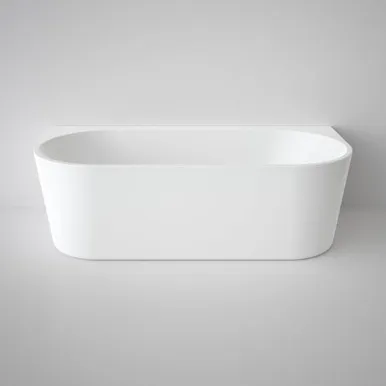 Urbane II Back-To-Wall Freestanding Bath 1800mm In White By Caroma