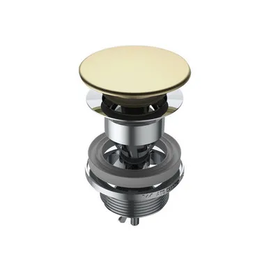 Urbane Ll Basin Pop-Up Plug & Waste 68mm X 68mm Brushed | Made From Brass/Brushed Brass By Caroma