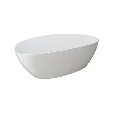 Tranquil Freestanding Bath 1570mm 270L Solid Cast Matte | Made From Marble In White By ADP