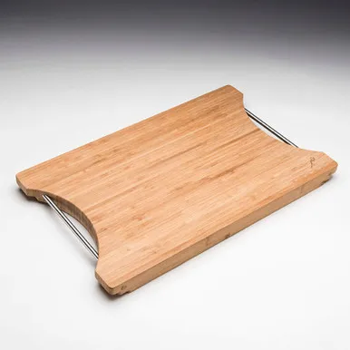 Santorini Bamboo Chopping Board | Made From Stainless Steel/Bamboo By Oliveri