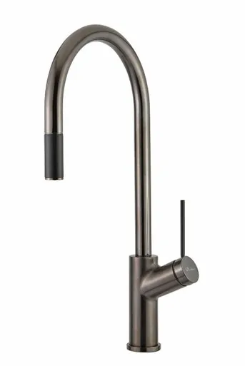 Vilo Pull-Out Sink Mixer | Made From Brass In Gunmetal By Oliveri