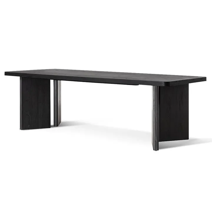 Munoz 3m Elm Dining Table - Full Black by Interior Secrets - AfterPay Available