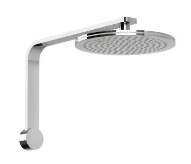 Nx Quil Round Shower Arm & Rose 250mm 3Star | Made From Brass In Chrome Finish By Phoenix