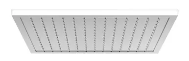 Vivid Slimline Flush Mount Ceiling Shower Rose Square 300mm 3Star | Made From Stainless Steel In Chrome Finish By Phoenix