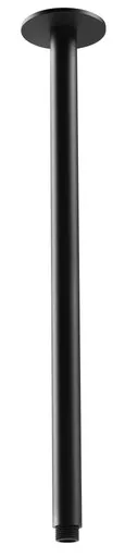 Vivid Ceiling Shower Arm Round 450mm | Made From Brass In Matte Black By Phoenix