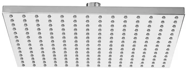 Lexi Shower Rose 250mm Square (Brass) 3Star | Made From Stainless Steel In Chrome Finish By Phoenix