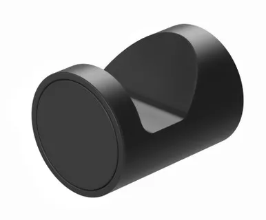 Vivid Slimline Robe Hook Matte In Black By Phoenix