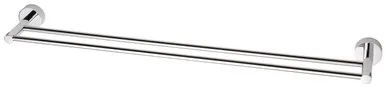 Vivid Towel Rail Double 760mm | Made From Brass In Chrome Finish By Phoenix