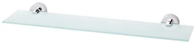 Vivid Glass Shelf | Made From Brass/Glass In Chrome Finish By Phoenix