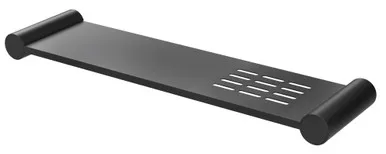 Vivid Slimline Metal Shower Shelf 370mm Matte | Made From Stainless Steel In Black By Phoenix