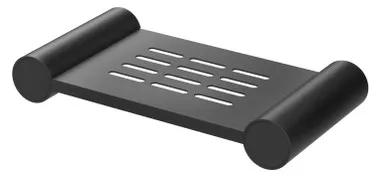 Vivid Slimline Soap Dish Matte | Made From Stainless Steel In Black By Phoenix