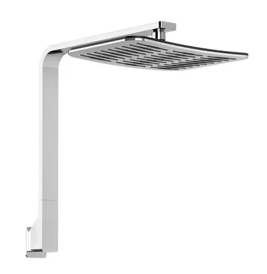 Nx Cape Shower Arm & 200mm X 290mm Rose 3Star | Made From Brass In Chrome Finish By Phoenix