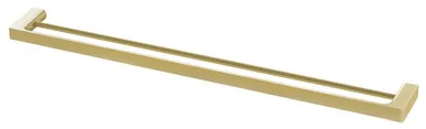 Gloss Towel Rail Double 800mm | Made From Brass In Gold By Phoenix