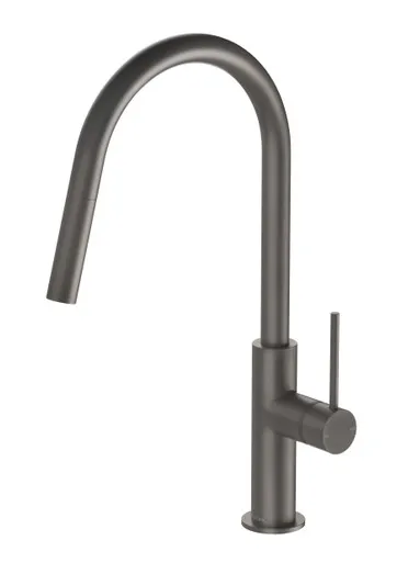 Vivid Slimline Sink Mixer With Pull-Out Spray 5Star | Made From Brass In Gunmetal By Phoenix