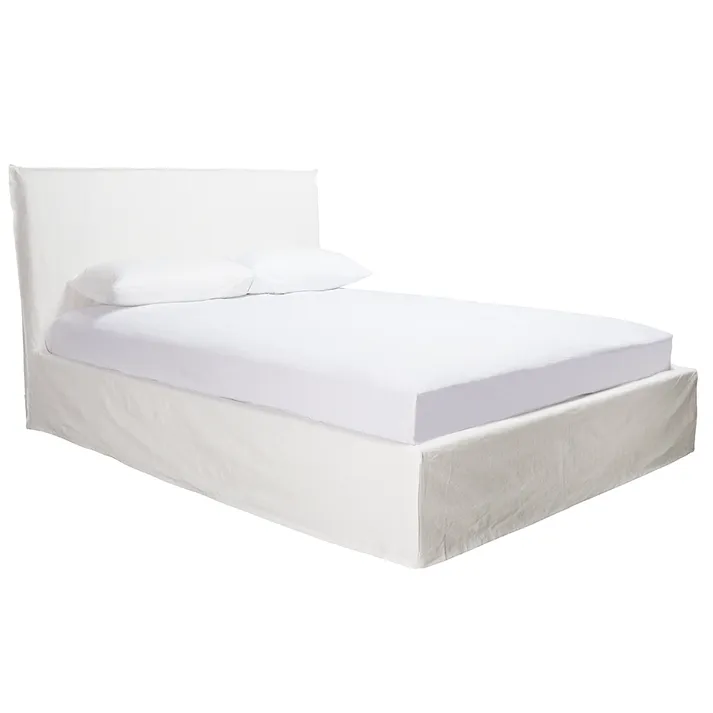 Noosa Bed White - 215 x 166.5 x 110cm 215 x 196.5 x 110cm