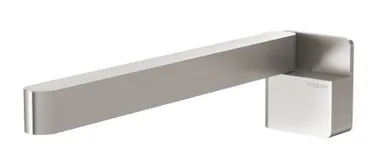 Designer Swivel Square Bath Spout 230mm In Brushed Nickel By Phoenix