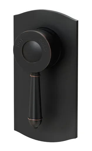 Nostalgia Wall Bath Or Shower Mixer Antique In Black By Phoenix